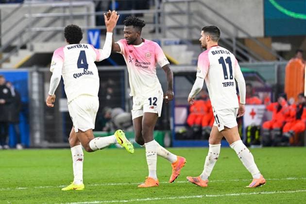 Paderborn, Home Deluxe Arena, 29 10 25, GER, Herren, DFB Pokal, 2 Runde, Saison 2025 2026, SC Paderborn 07 Bayer 04 Leverkusen Bild Jarell QUANSAH Leverkusen jubiliert nach seinem Tor zum 2 2 DFB regulations prohibit any use of photographs as image sequences and or quasi video Nordrhein Westfalen Germany