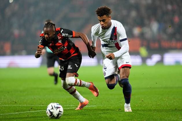 FC Lorient v Paris Saint-Germain - Ligue 1 McDonald s 2025 2026 14 Desire DOUE (psg) during the Ligue 1 McDonald s match between Lorient and Paris at Stade du Moustoir on October 29, 2025 in Lorient, France. ( Lorient France  Copyright: xFEPx 776348176