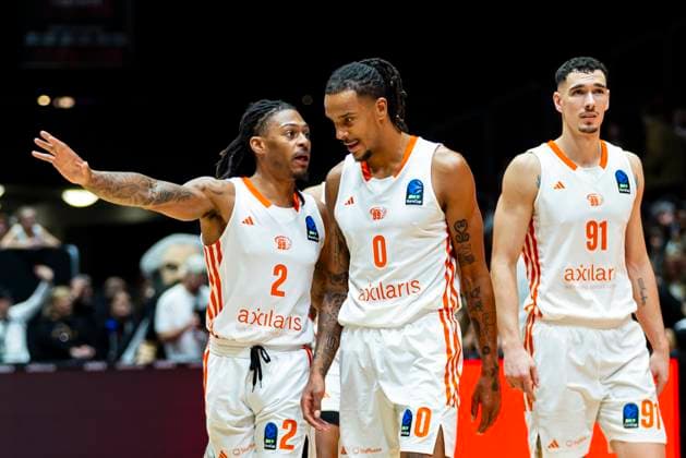 29 10 2025, xomx, Basketball BKT EuroCup 2025 2026, NINERS Chemnitz ratiopharm ulm v l Nike Sibande Niners Chemnitz , Kevin Yebo Niners Chemnitz , Yordan Minchev Niners Chemnitz Chemnitz