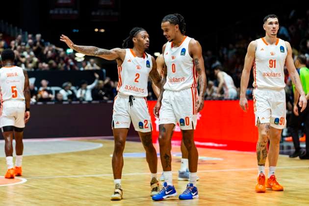 29 10 2025, xomx, Basketball BKT EuroCup 2025 2026, NINERS Chemnitz ratiopharm ulm v l Nike Sibande Niners Chemnitz , Kevin Yebo Niners Chemnitz , Yordan Minchev Niners Chemnitz Chemnitz