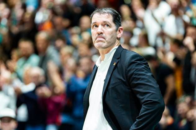 29 10 2025, xomx, Basketball BKT EuroCup 2025 2026, NINERS Chemnitz ratiopharm ulm v l Ty Harrelson Ratiopharm Ulm Trainer Portrait, Portraet, Chemnitz