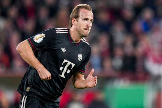 COLOGNE, GERMANY - OCTOBER 29: Harry Kane of Bayern Munchen looks on during the DFB Cup match between 1. FC Koln and FC Bayern Munchen at RheinEnergieStadion on October 29, 2025 in Cologne, Germany. (Photo by Rene Nijhuis) SPO  Copyright: xRenexNijhuis