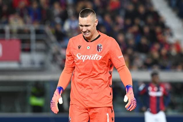 Lukasz Skorupski (Bologna Fc) disappointed during Bologna FC vs Torino FC, Italian soccer Serie A match in Bologna, Italy, October 29 2025  Copyright: xGianlucaxRicci IPAxSportx xipa-agency.netx xx IPA_67243518 IPA_Agency_IPA67243518