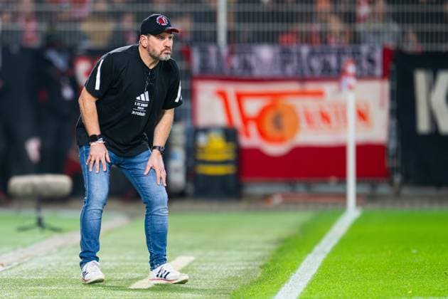 29 10 2025 Football, 2025 2026, 2 Main Round, 1 FC Union Berlin DSC Arminia Bielefeld Steffen Baumgart Coach Union Berlin DFB REGULATIONS PROHIBIT ANY USE OF PHOTOGRAPHS AS IMAGE SEQUENCES AND OR QUASI VIDEO