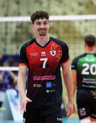 BAU 29 10 2025 Ludwigsburg Volleyball Barock Volleys MTV Ludwigsburg vs ASV Dachau, Tim Köpfli LB