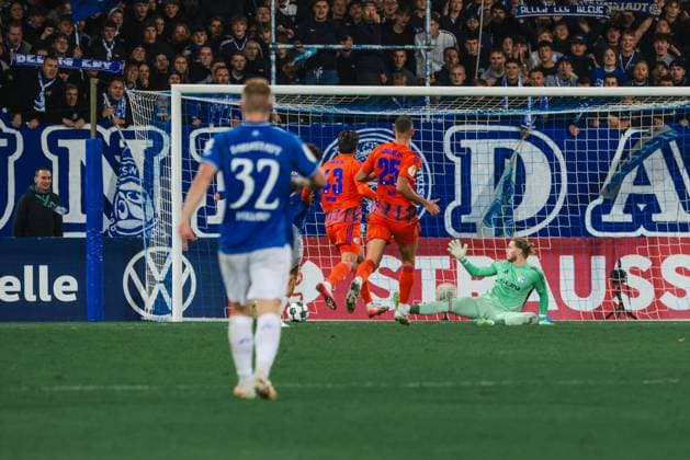 29 10 2025, xhettx, Soccer DFB Cup 2 Round, SV Darmstadt 98 FC Schalke 04 v l the 3 0 by Fraser Hornby SV Darmstadt 98, 9 DFL DFB REGULATIONS PROHIBIT ANY USE OF PHOTOGRAPHS as IMAGE SEQUENCES and or QUASI VIDEO Darmstadt