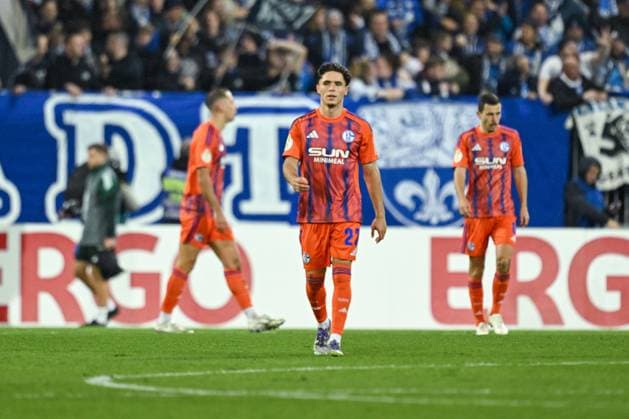 29 10 2025, Football, DFB Cup, 2 Round, Season 2025 2026, FC Schalke 04 SV Darmstadt 98, Soufiane El Faouzi FC Schalke 04 xRHR PHOTO YYx Copyright: KROEGER RHR-FOTOx RHR-FOTO YY
