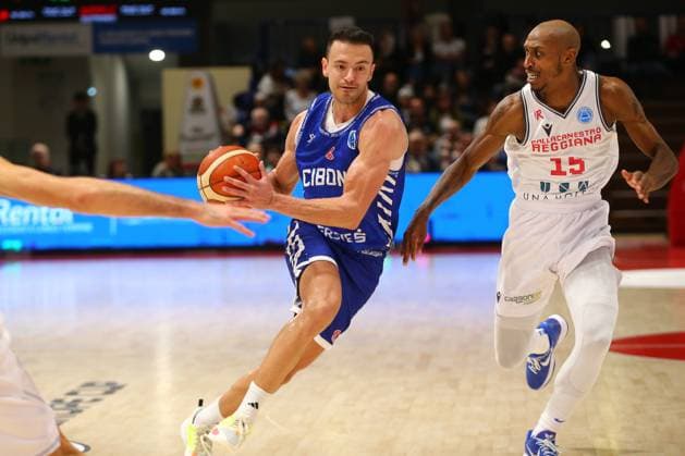 Zan Sisko (KK Cibona) during UNA Hotels Reggio Emilia vs KK Cibona, Basketball FIBA Europe Cup match in Reggio Emilia, Italy, October 29 2025  Copyright: xAlessandroxCatellani IPAxSportx xipa-agency.netx xx IPA_67247456 IPA_Agency_IPA67247456