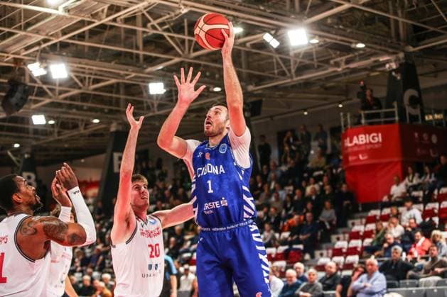 MarKus Loncar (KK Cibona) during UNA Hotels Reggio Emilia vs KK Cibona, Basketball FIBA Europe Cup match in Reggio Emilia, Italy, October 29 2025  Copyright: xAlessandroxCatellani IPAxSportx xipa-agency.netx xx IPA_67247577 IPA_Agency_IPA67247577