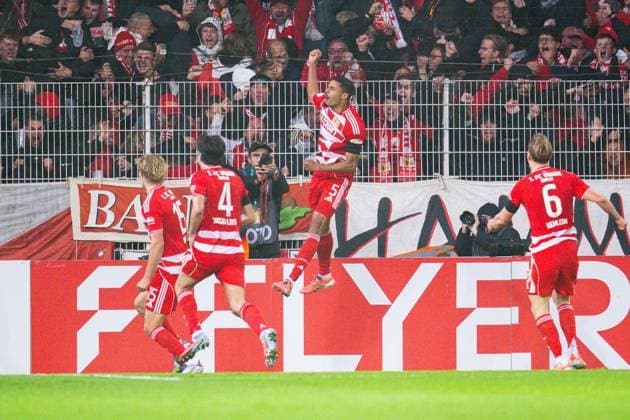 30 10 2025 Soccer, 2025 2026, 2 Main Round, 1 FC Union Berlin DSC Arminia Bielefeld M Danilho Doekhi Union Berlin cheers after his goal for 2 1 DFB REGULATIONS PROHIBIT ANY USE OF PHOTOGRAPHS AS IMAGE SEQUENCES AND OR QUASI VIDEO