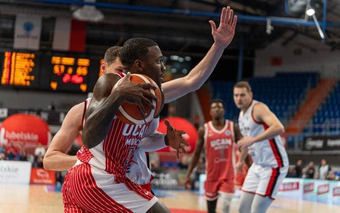 LUBLIN 29.10.2025 KOSZYKOWKA FIBA EUROPE CUP 2025 PGE START LUBLIN - UCAM MURCIA CB BASKETBALL FIBA EUROPE CUP 2025 IN LUBLIN PGE START LUBLIN VS. UCAM MURCIA CB N Z DYLAN ENNIS¨ FOT. MATEUSZ MICHALEWSKI NEWSPIX.PL --- newspix.pl POLAND OUT! 