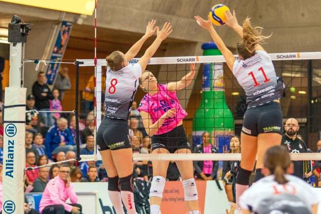 29 10 25 Allianz MTV Stuttgart Dresdner SC Germany, Stuttgart, 29 10 2025, Volleyball, Women, Bundesliga, Season 2025 2026, Allianz MTV Stuttgart Dresdner SC 3 0 Pauline Martin Allianz MTV Stuttgart