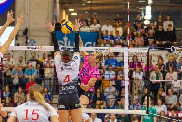 29 10 25 Allianz MTV Stuttgart Dresdner SC Germany, Stuttgart, 29 10 2025, Volleyball, Women, Bundesliga, Season 2025 2026, Allianz MTV Stuttgart Dresdner SC 3 0 Antonia Stautz Allianz MTV Stuttgart