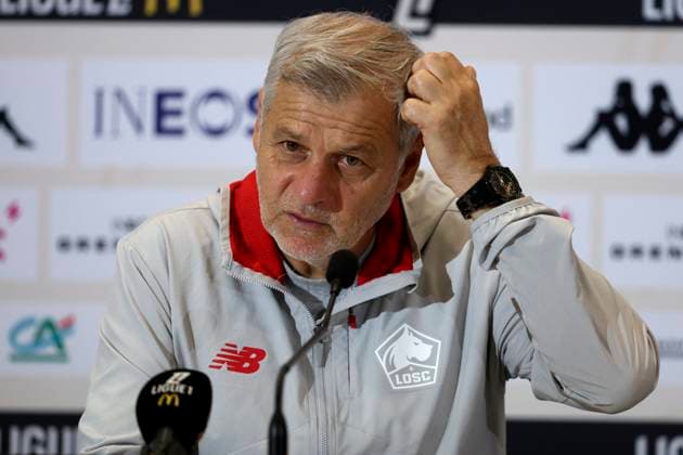OGC Nice v Lille OSC - Ligue 1 McDonald s 2025 2026 Bruno Genesio Head Coach of Lille OSC portrait in press conference, PK, Pressekonferenz after the Ligue 1 McDonald s match between Nice and Lille at Allianz Riviera on October 29, 2025 in Nice, France. Nice Allianz Riviera South-Eastern France France Copyright: xNealxSimpson Sportsphoto APLx 14139997