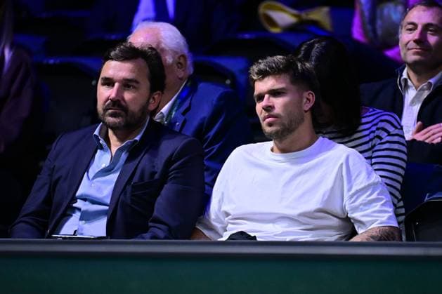 TENNIS : Rolex Paris Masters - Paris - 29 10 2025 Matthieu Jalibert in the stands during the Rolex Paris Masters at Paris La Defense Arena on October 29, 2025 in Nanterre, France. (Photo by Federico Pestellini PSNewz ) ParisFrance  Copyright: xFedericoxPestellinix