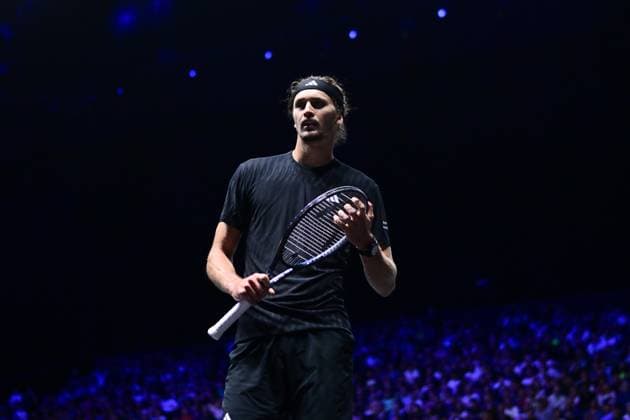 TENNIS : Rolex Paris Masters - Paris - 29 10 2025 Alexander Zverev ( Germany ) during the Rolex Paris Masters at Paris La Defense Arena on October 29, 2025 in Nanterre, France. (Photo by Federico Pestellini PSNewz ) ParisFrance  Copyright: xFedericoxPestellinix