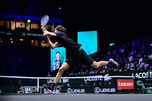 TENNIS : Rolex Paris Masters - Paris - 29 10 2025 Alexander Zverev ( Germany ) during the Rolex Paris Masters at Paris La Defense Arena on October 29, 2025 in Nanterre, France. (Photo by Federico Pestellini PSNewz ) ParisFrance  Copyright: xFedericoxPestellinix