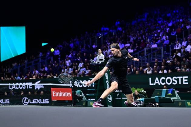 TENNIS : Rolex Paris Masters - Paris - 29 10 2025 Alexander Zverev ( Germany ) during the Rolex Paris Masters at Paris La Defense Arena on October 29, 2025 in Nanterre, France. (Photo by Federico Pestellini PSNewz ) ParisFrance  Copyright: xFedericoxPestellinix