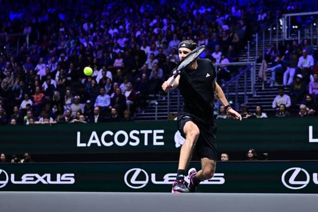 TENNIS : Rolex Paris Masters - Paris - 29 10 2025 Alexander Zverev ( Germany ) during the Rolex Paris Masters at Paris La Defense Arena on October 29, 2025 in Nanterre, France. (Photo by Federico Pestellini PSNewz ) ParisFrance  Copyright: xFedericoxPestellinix