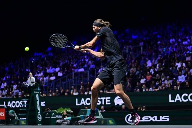 TENNIS : Rolex Paris Masters - Paris - 29 10 2025 Alexander Zverev ( Germany ) during the Rolex Paris Masters at Paris La Defense Arena on October 29, 2025 in Nanterre, France. (Photo by Federico Pestellini PSNewz ) ParisFrance  Copyright: xFedericoxPestellinix