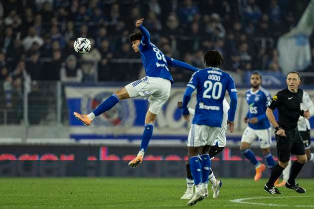 FOOTBALL: Ligue 1 Racing Strasbourg (RCS) vs Auxerre. 10eme Journee. 29 10 2025 Stade de la Meinau. Strasbourg - France Rafael Luis 83 (RCS)  Copyright: xelyxandroxcegarrax