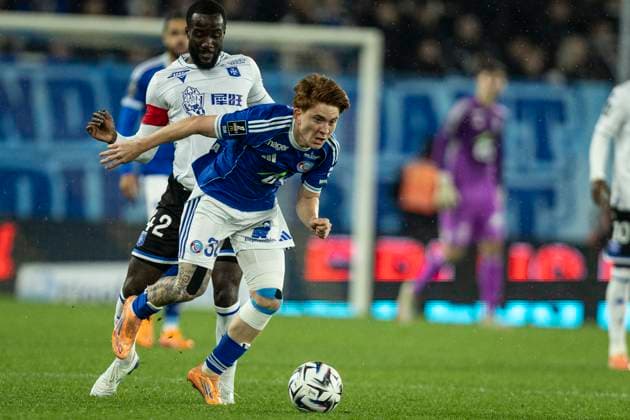 FOOTBALL: Ligue 1 Racing Strasbourg (RCS) vs Auxerre. 10eme Journee. 29 10 2025 Stade de la Meinau. Strasbourg - France Valentin Barco 32 (RCS)  Copyright: xelyxandroxcegarrax
