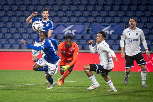 FOOTBALL: Ligue 1 Racing Strasbourg (RCS) vs Auxerre. 10eme Journee. 29 10 2025 Stade de la Meinau. Strasbourg - France Martial Godo 20 (RCS)  Copyright: xElyxandroxCEGARRAx