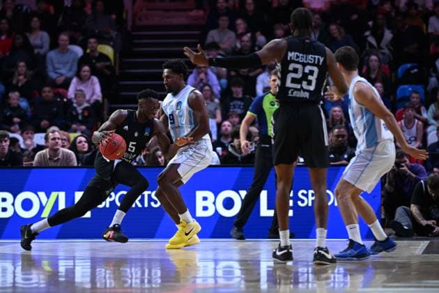 London Lions v Turk Telekom Ankara - EuroCup LONDON, UNITED KINGDOM - OCTOBER 29: Jaleen Smith of Turk Telekom Ankara competes during the fifth week of the Basketball BKT EuroCup between Turk Telekom and London Lions at Copper Box Arena in London, UK on October 29, 2025. Rasid Necati Aslim Anadolu London United Kingdom. Editorial use only. Please get in touch for any other usage.  Copyright: x2025xAnadoluxRasidxNecatixAslimx
