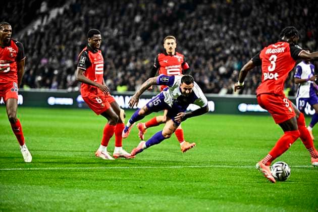 FOOTBALL : Toulouse vs Rennes - 10eme Journee de Ligue 1 McDonald S - Toulouse - 29 10 2025 Aron Donnum (tfc) Toulouse  Copyright: xThierryxBretonx