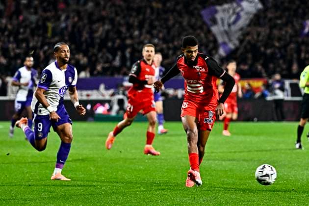 FOOTBALL : Toulouse vs Rennes - 10eme Journee de Ligue 1 McDonald S - Toulouse - 29 10 2025 Ait Boudlal (sr) Toulouse  Copyright: xThierryxBretonx