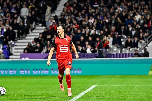 FOOTBALL : Toulouse vs Rennes - 10eme Journee de Ligue 1 McDonald S - Toulouse - 29 10 2025 But et joie Esreban Lepaul (sr) Toulouse  Copyright: xThierryxBretonx