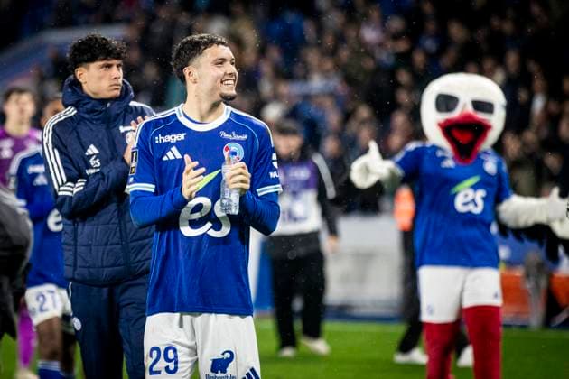 FOOTBALL: Ligue 1 Racing Strasbourg (RCS) vs Auxerre. 10eme Journee. 29 10 2025 Stade de la Meinau. Strasbourg - France Samir El Mourabet 29 (RCS)  Copyright: xElyxandroxCEGARRAx