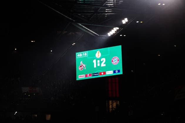 COLOGNE, GERMANY - 29 OCTOBER, 2025: - The football match of Germany Cup DFB Pokal 1.FC Koeln vs FC Bayern at Rhein Energie Stadion.  Copyright: xVitaliixKliuievx