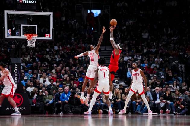 October 29, 2025, Toronto, On, Canada: Toronto Raptors forward Brandon Ingram (3) shoots the ball during the first half of preseason NBA, Basketball Herren, USA basketball action in Toronto, Wednesday, Oct. 29, 2025. Brandon Ingram, Amen Thompson, Jabari Smith Jr., Kevin Durant - ZUMAc35_ 20251029_zaf_c35_118 Copyright: xThomasxSkrljx