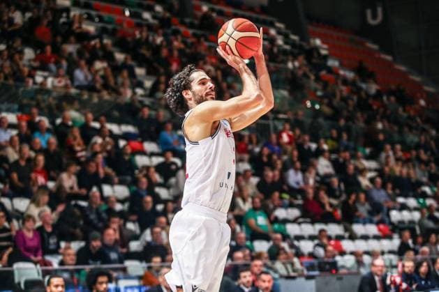 BASKET - Basket FIBA Europe Cup - UNA Hotels Reggio Emilia vs KK Cibona Michele Vitali (Unahotels Reggio Emilia) during UNA Hotels Reggio Emilia vs KK Cibona, Basketball FIBA Europe Cup match in Reggio Emilia, Italy, October 29 2025 Reggio Emilia Italy  Copyright: xIPAxSport ABACAx