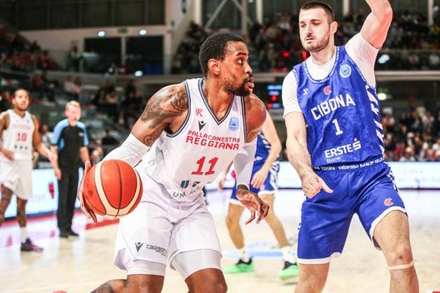 BASKET - Basket FIBA Europe Cup - UNA Hotels Reggio Emilia vs KK Cibona Bryson Williams (Unahotels Reggio Emilia) during UNA Hotels Reggio Emilia vs KK Cibona, Basketball FIBA Europe Cup match in Reggio Emilia, Italy, October 29 2025 Reggio Emilia Italy  Copyright: xIPAxSport ABACAx