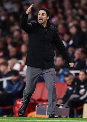 Arsenal gegen Brighton Hove Albion 29. Oktober 2025, London Carabao Cup Vierte Runde Arsenal gegen Brighton Hove Albion Arsenal-Trainer Mikel Arteta Foto Jacques Feeney Abseits London UK  Copyright: xJacquesxFeeneyx xOffsidexOffside