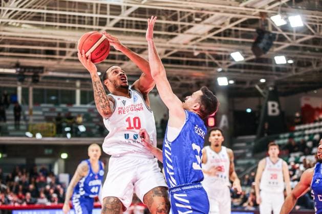 BASKET - Basket FIBA Europe Cup - UNA Hotels Reggio Emilia vs KK Cibona troy Caupain (Unahotels Reggio Emilia) during UNA Hotels Reggio Emilia vs KK Cibona, Basketball FIBA Europe Cup match in Reggio Emilia, Italy, October 29 2025 Reggio Emilia Italy  Copyright: xIPAxSport ABACAx