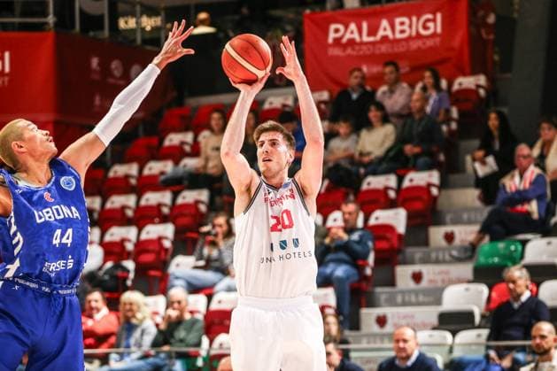 BASKET - Basket FIBA Europe Cup - UNA Hotels Reggio Emilia vs KK Cibona Luca Severini (Unahotels Reggio Emilia) during UNA Hotels Reggio Emilia vs KK Cibona, Basketball FIBA Europe Cup match in Reggio Emilia, Italy, October 29 2025 Reggio Emilia Italy  Copyright: xIPAxSport ABACAx