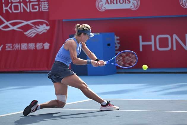 Anna Kalinskaya In WTA250 Russian tennis player Anna Kalinskaya during a match at the Hong Kong Tennis Open on October 30, 2025 in Hong Kong. (Photo by Kobe Li Nexpher Images) Hong Kong