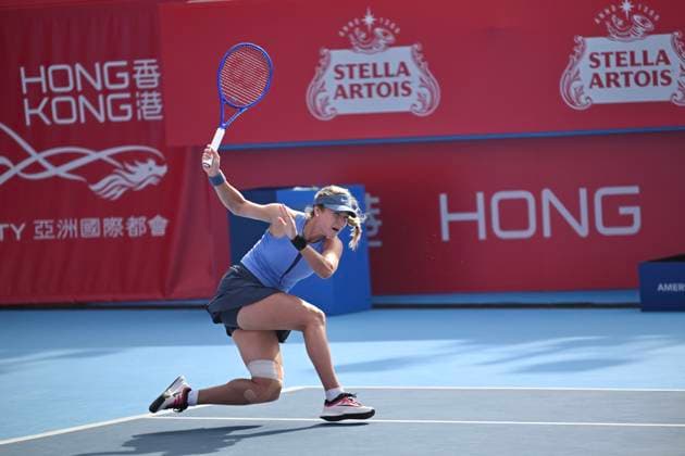 Anna Kalinskaya In WTA250 Russian tennis player Anna Kalinskaya during a match at the Hong Kong Tennis Open on October 30, 2025 in Hong Kong. (Photo by Kobe Li Nexpher Images) Hong Kong