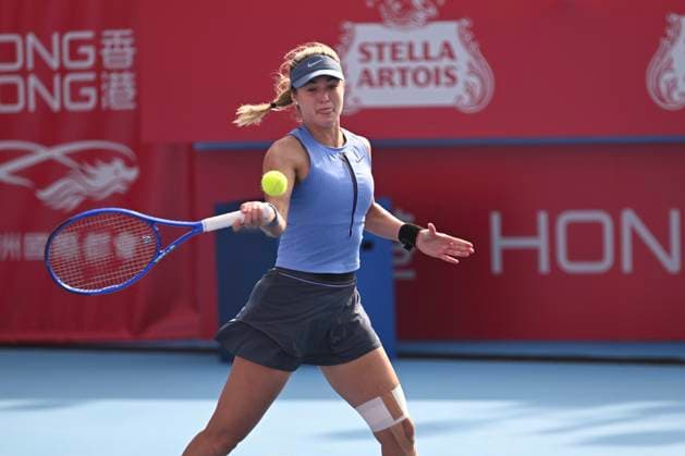 Anna Kalinskaya In WTA250 Russian tennis player Anna Kalinskaya during a match at the Hong Kong Tennis Open on October 30, 2025 in Hong Kong. (Photo by Kobe Li Nexpher Images) Hong Kong