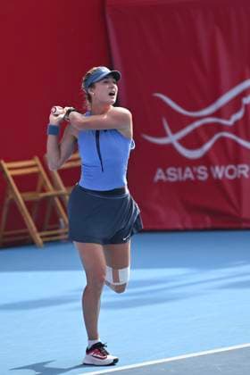 Anna Kalinskaya In WTA250 Russian tennis player Anna Kalinskaya during a match at the Hong Kong Tennis Open on October 30, 2025 in Hong Kong. (Photo by Kobe Li Nexpher Images) Hong Kong