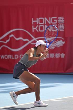 Shuai Zhang In WTA250 Chinese tennis player Shuai Zhang during a match at the Hong Kong Tennis Open on October 30, 2025 in Hong Kong. (Photo by Kobe Li Nexpher Images) Hong Kong