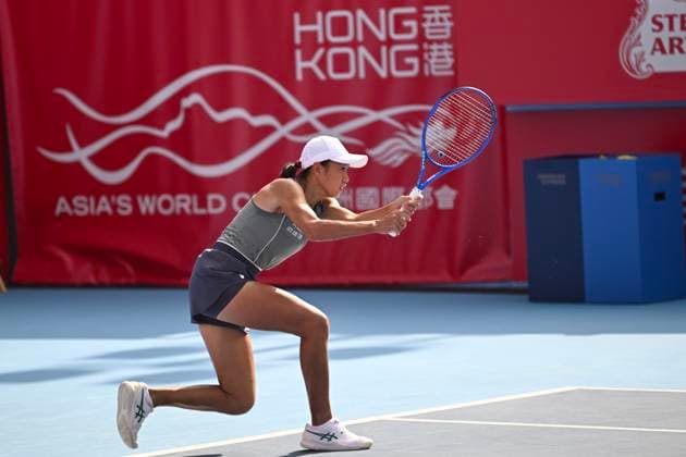 Shuai Zhang In WTA250 Chinese tennis player Shuai Zhang during a match at the Hong Kong Tennis Open on October 30, 2025 in Hong Kong. (Photo by Kobe Li Nexpher Images) Hong Kong