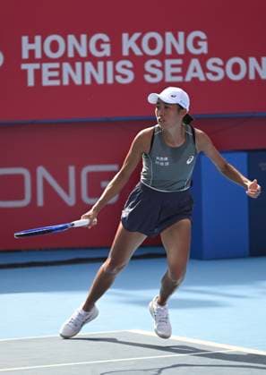 Shuai Zhang In WTA250 Chinese tennis player Shuai Zhang during a match at the Hong Kong Tennis Open on October 30, 2025 in Hong Kong. (Photo by Kobe Li Nexpher Images) Hong Kong