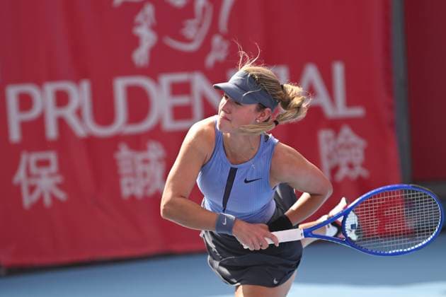 Anna Kalinskaya In WTA250 Russian tennis player Anna Kalinskaya during a match at the Hong Kong Tennis Open on October 30, 2025 in Hong Kong. (Photo by Kobe Li Nexpher Images) Hong Kong