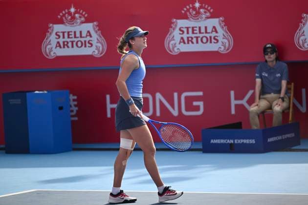 Anna Kalinskaya In WTA250 Russian tennis player Anna Kalinskaya during a match at the Hong Kong Tennis Open on October 30, 2025 in Hong Kong. (Photo by Kobe Li Nexpher Images) Hong Kong
