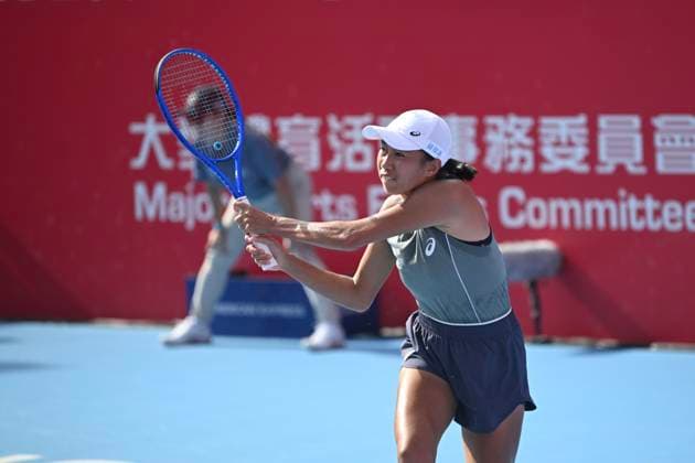 Shuai Zhang In WTA250 Chinese tennis player Shuai Zhang during a match at the Hong Kong Tennis Open on October 30, 2025 in Hong Kong. (Photo by Kobe Li Nexpher Images) Hong Kong
