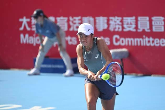 Shuai Zhang In WTA250 Chinese tennis player Shuai Zhang during a match at the Hong Kong Tennis Open on October 30, 2025 in Hong Kong. (Photo by Kobe Li Nexpher Images) Hong Kong